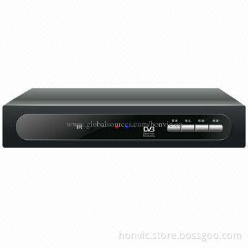 HD DVB-T2 Receiver with One USB2.0 and HDMI, MPEG-4/H.264 DVB-T2, 75 Ohms Input Impedance